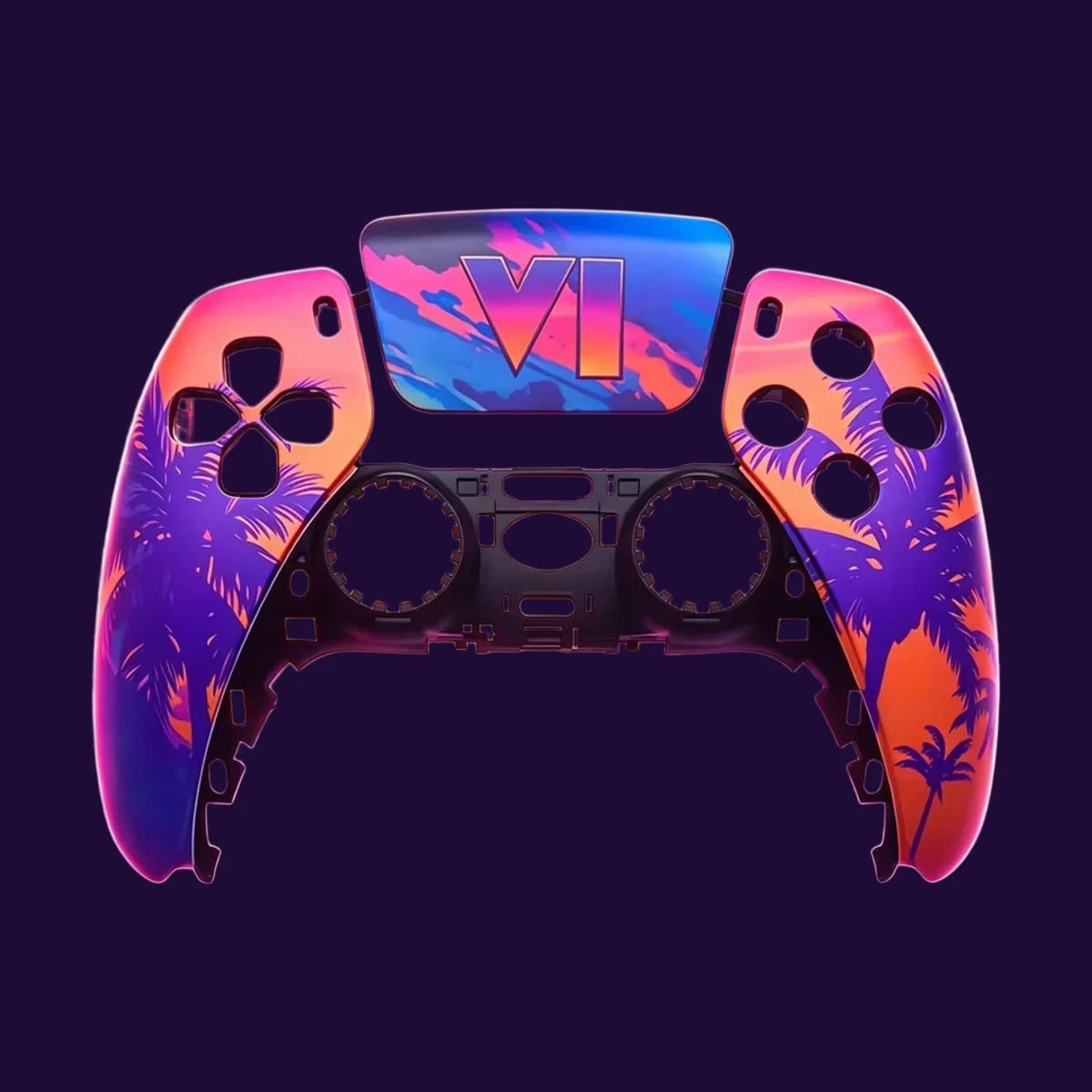 Retro Sunset PS5 Controller Shell – photo 1