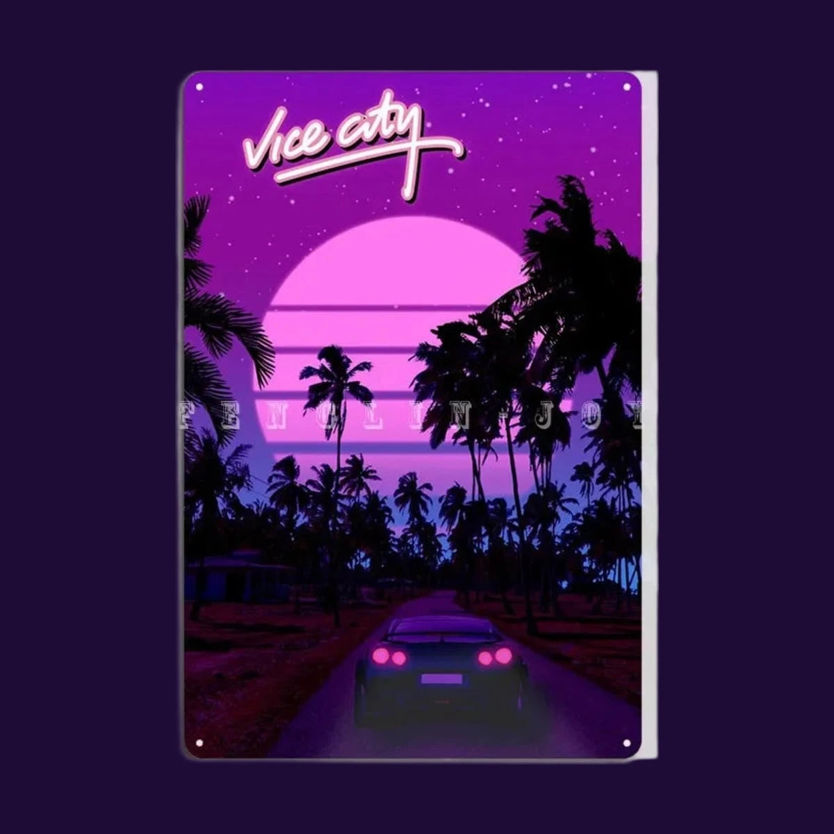 Sunset Drive Metal Sign – photo 10