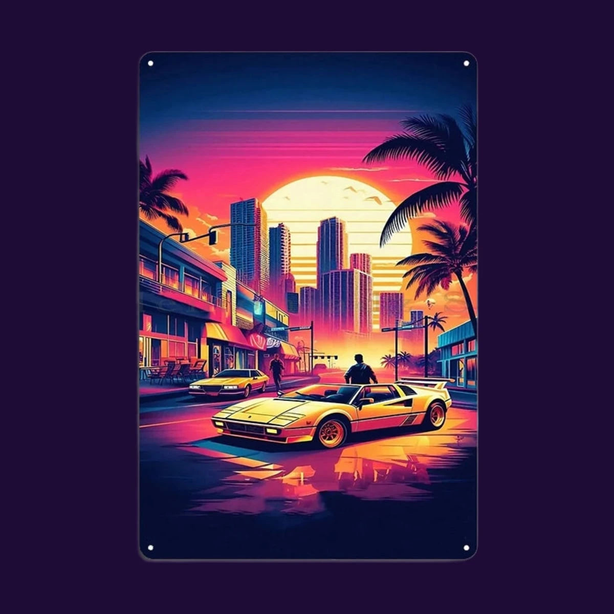 Sunset Drive Metal Sign – photo 13