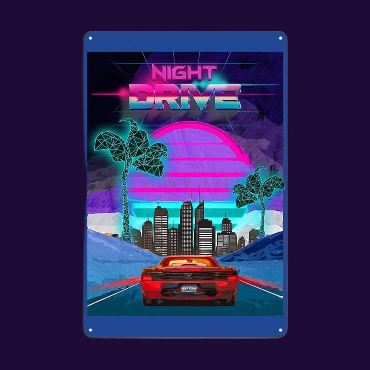 Sunset Drive Metal Sign – photo 11