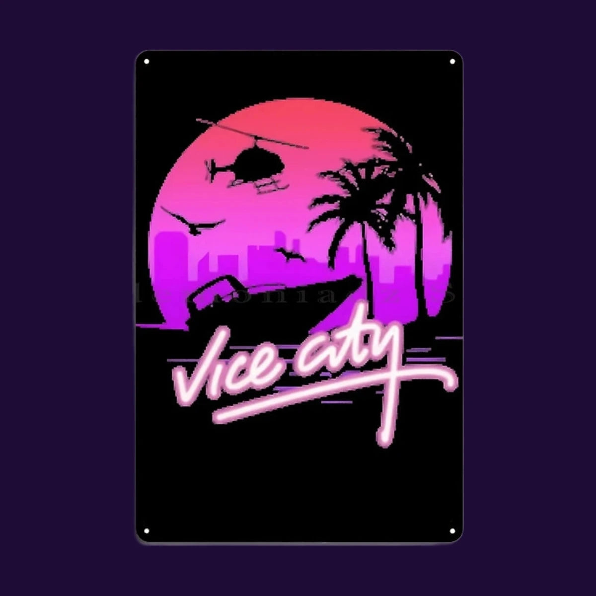 Sunset Drive Metal Sign – photo 6